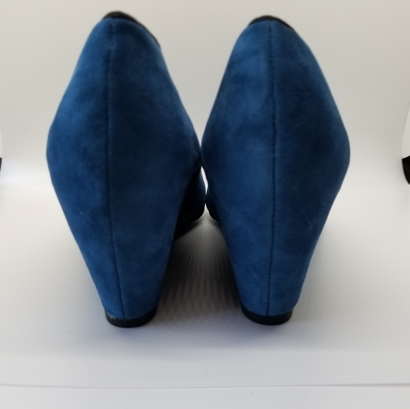 Franco Sarto Sambra Wedge Heel - Dark Blue Size 7M - Picture 4 of 5